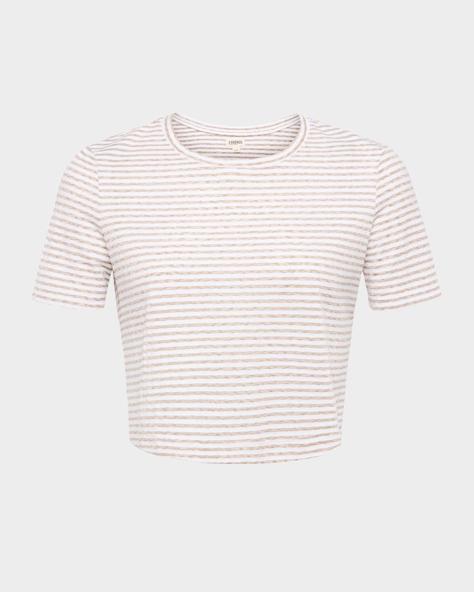 Donna Stripe Cropped T